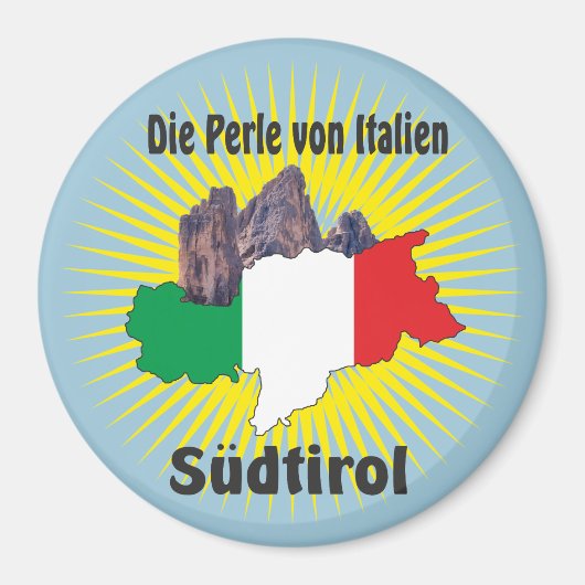 Südtirol – Alto Adige - Italien - Italia Magnete Magnet (Vorne)