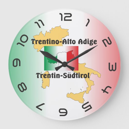 Südtirol - Alto Adige - Italien - Italia Uhr (Vorderseite)