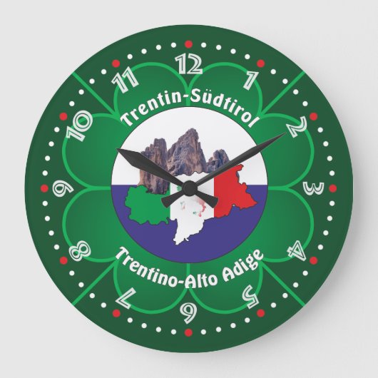 Südtirol - Alto Adige - Italien - Italia Uhr (Vorderseite)