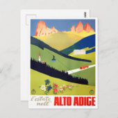 Südtirol Italien Vintage Postkarte (Vorne/Hinten)