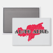 Südtirol Magnet (Vorderseite/Rückseite)