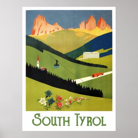 Südtirol, Österreich Poster (Vorne)