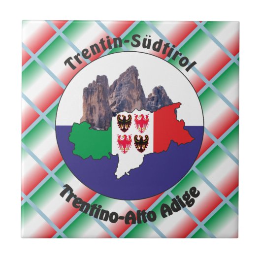 Südtirol - Südtirol - Italien - Fliese (Vorderseite)