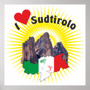 Südtirol - Südtirol - Italien - Italienisches Post Poster
