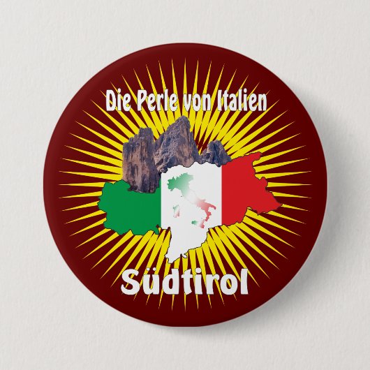 Südtirol - Südtirol - Italien - Schaltfläche Button (Vorderseite)