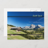 Südtiroler Bergpanorama Postkarte (Vorne/Hinten)