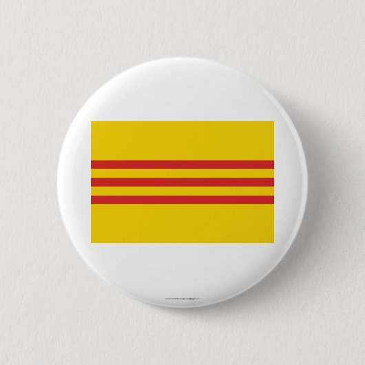 Südvietnam-Flagge Button (Vorderseite)