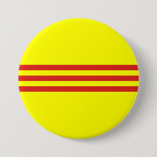 Südvietnam-Flagge Button