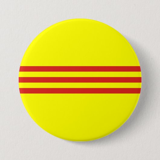 Südvietnam-Flagge Button (Vorderseite)