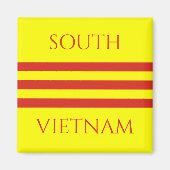 Südvietnam-Flagge Magnet (Vorne)
