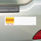 Südvietnam-Flagge mit Namen auf Vietnamesen Autoaufkleber (Auf Auto)