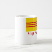 Südvietnam-Flagge mit Namen auf Vietnamesen Kaffeetasse (Mittel)