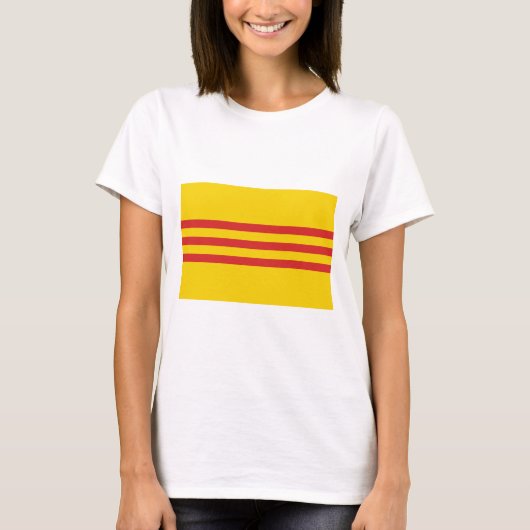 Südvietnam-Flagge T-Shirt (Vorderseite)