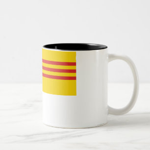 Südvietnam-Flagge Zweifarbige Tasse