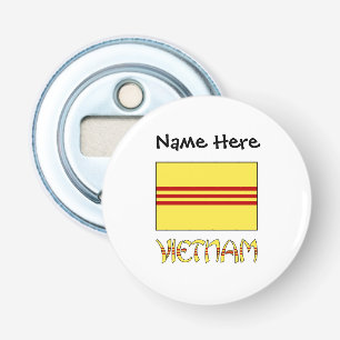 Südvietnam Vietnamesische Flagge Schwarz Personali Flaschenöffner