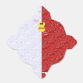 Südvietnamesische Engelflagge auf Rot und Weiß Geschenkschachtel (Ungefaltet)