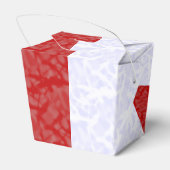 Südvietnamesische Engelflagge auf Rot und Weiß Geschenkschachtel (Rückseite)