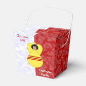 Südvietnamesische Engelflagge auf Rot und Weiß Geschenkschachtel (Vorderseite)