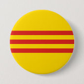 Südvietnamesische Flagge Button (Vorderseite)