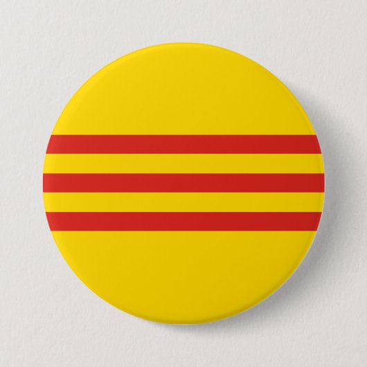 Südvietnamesische Flagge Button (Vorderseite)