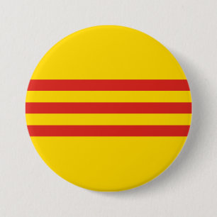 Südvietnamesische Flagge Button