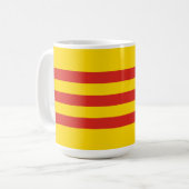 Südvietnamesische Flagge Kaffeetasse (Vorderseite Links)