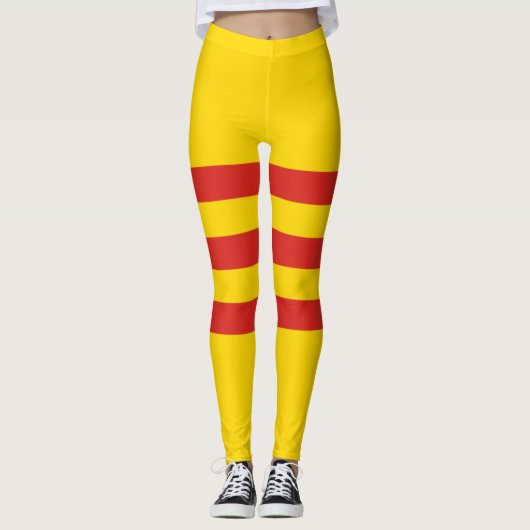 Südvietnamesische Flagge Leggings (Vorderseite)