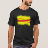 Südvietnamesische Flagge Südvietnam T Shirt (Vorderseite)