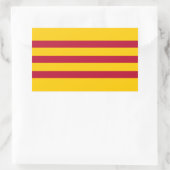 Südvietnamesische Flagge - Vietnam Cỏ vàng ba sc đ Rechteckiger Aufkleber (Tasche)