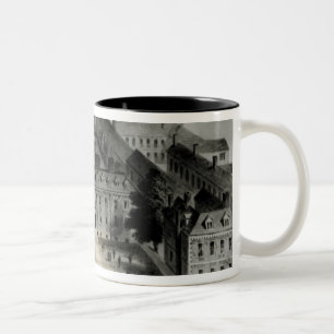 Südwärts Front von Leicester-Haus, c.1720 Zweifarbige Tasse