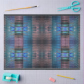 Südwest Abstraktes Fraktal Muster Blue Decoupage Seidenpapier (Basteln)