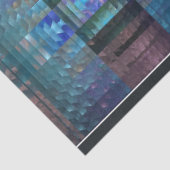 Südwest Abstraktes Fraktal Muster Blue Decoupage Seidenpapier (Ausschnitt)