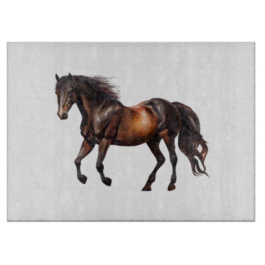 Südwest Animal Horse Cowboy Cowgirl Schneidebrett (Vorderseite)