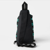Südwest Aqua & Black Design Sling Bag (Rückseite)