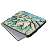 Südwest Aquamarin Agave Succully Laptop Sleeve (Vorne Knopf)