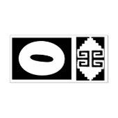 Südwest Aztec Nummer 0 Design Briefmarke Tool - Ve Gummistempel (Prägung)