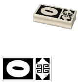 Südwest Aztec Nummer 0 Design Briefmarke Tool - Ve Gummistempel (Stempel)