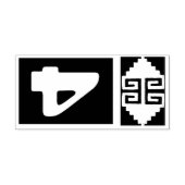 Südwest-Aztec Nummer 4 Design-Briefmarke Gummistempel (Prägung)