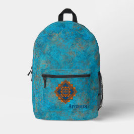 Südwest Berggipfel Personalisiert Türkis Bedruckter Rucksack