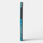 Südwest Berggipfel Türkis Blaue Geometrie Case-Mate iPhone Hülle (Rückseite / Links)