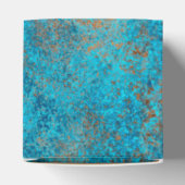 Südwest-Berggipfel Türkisblau geometrisch Geschenkschachtel (Oben)