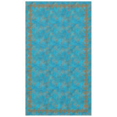 Südwest-Berggipfel Türkisfarben Große geometrische Tischdecke (Vorderseite)