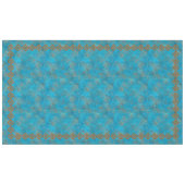 Südwest-Berggipfel Türkisfarben Große geometrische Tischdecke (Vorderseite (Horizontal))