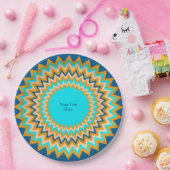 Südwest Blue Gold Fiesta Jeden Anlaß Pappteller (Party)