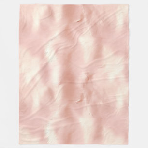 Südwest Blush Pink Cowgirl Cowhide Fleecedecke