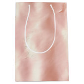 Südwest Blush Pink Cowgirl Cowhide Mittlere Geschenktüte (Vorderseite)