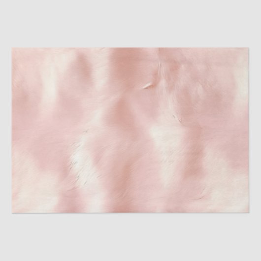 Südwest Blush Pink Cowgirl Cowhide Seidenpapier (Vorderseite)