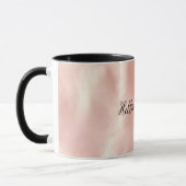 Südwest Blush Pink Cowgirl Cowhide Tasse (Links)