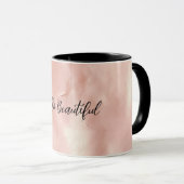 Südwest Blush Pink Cowgirl Cowhide Tasse (VorderseiteRechts)