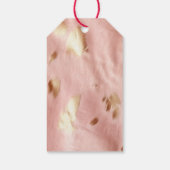 Südwest Blush Pink Gold Cowgirl Cowhide Geschenkanhänger (Rückseite)